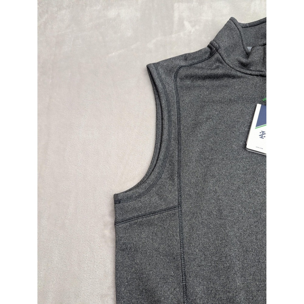 IZOD Golf Vest Mens XL Gray 1/4 Zip Fleece Windbreaker Hydra Shield Water Repel‎ - Picture 6 of 16